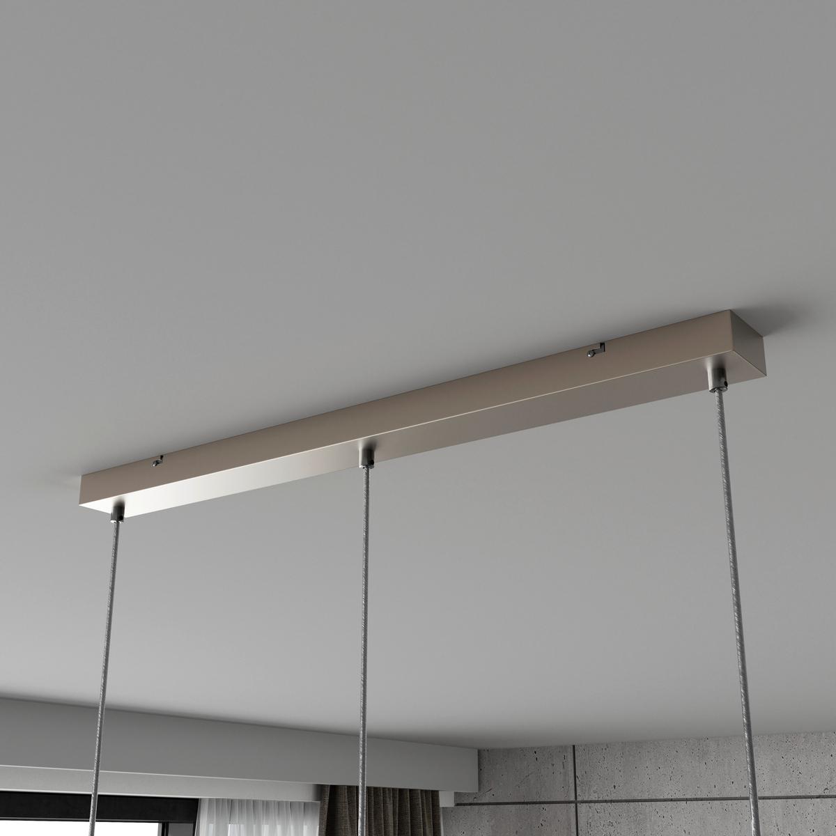 HÄNGELEUCHTE STAB - Champagner/Transparent, MODERN, Glas/Kunststoff (81/20/150cm)