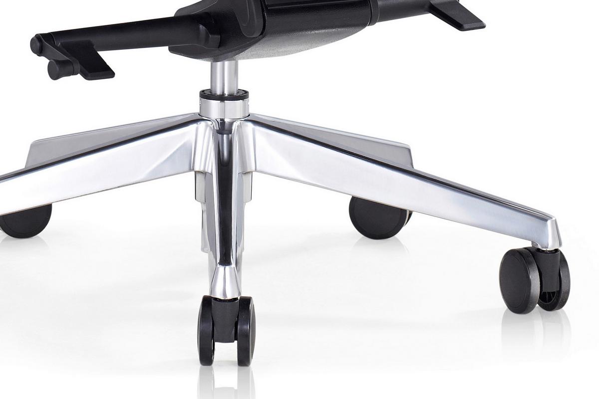 Drehstuhl Schwarz/Silberfarben B: 63cm - Silberfarben/Schwarz, MODERN, Kunststoff/Textil (63/120,5/66cm) - Livetastic