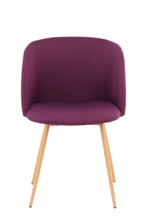 Sada stoličiek 2 kusy - fialová, Design, kov/plast (54/84/56cm)