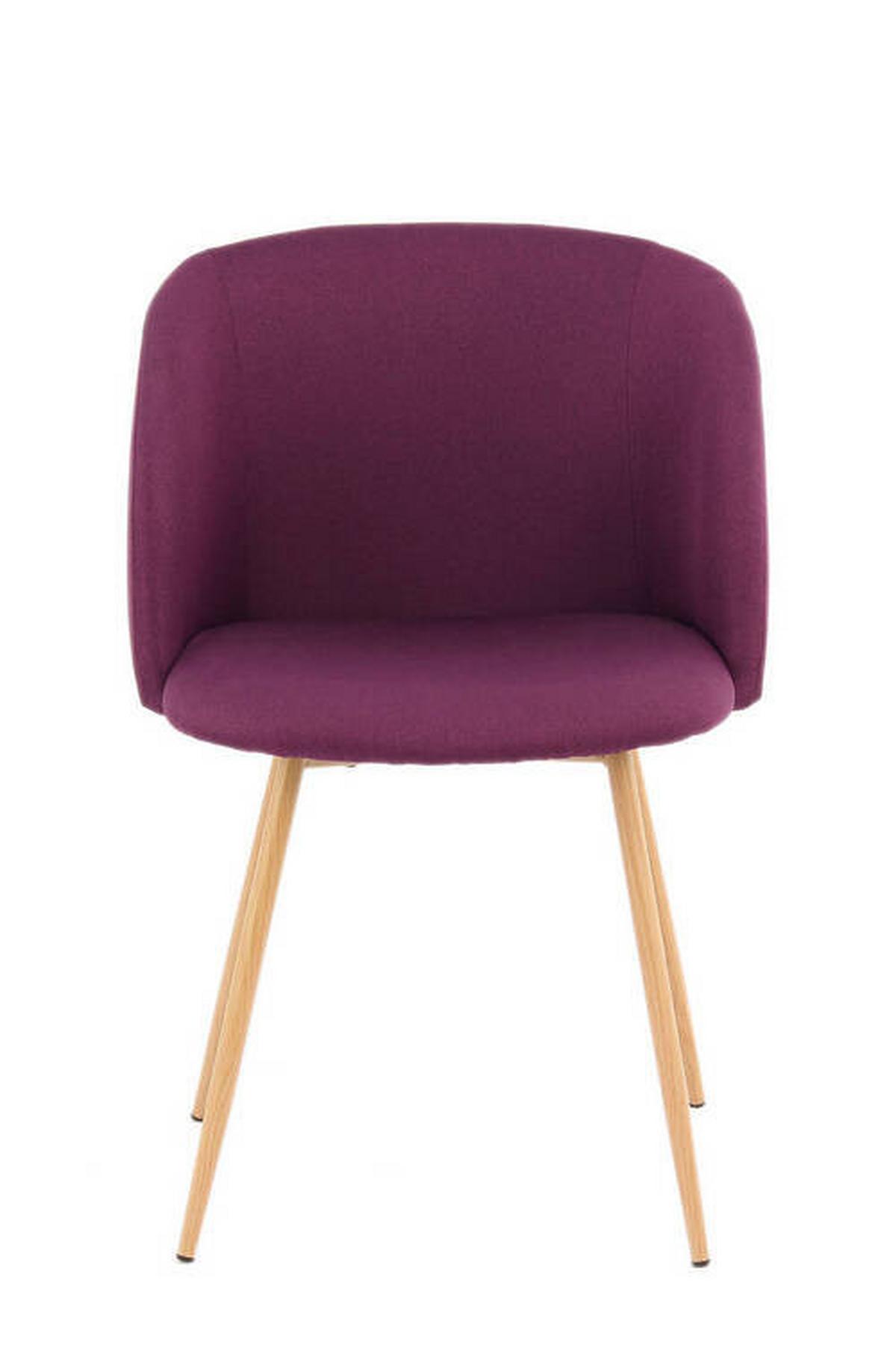 Sada židlí 2 kusy - purpurová, Design, kov/plast (54/84/56cm)