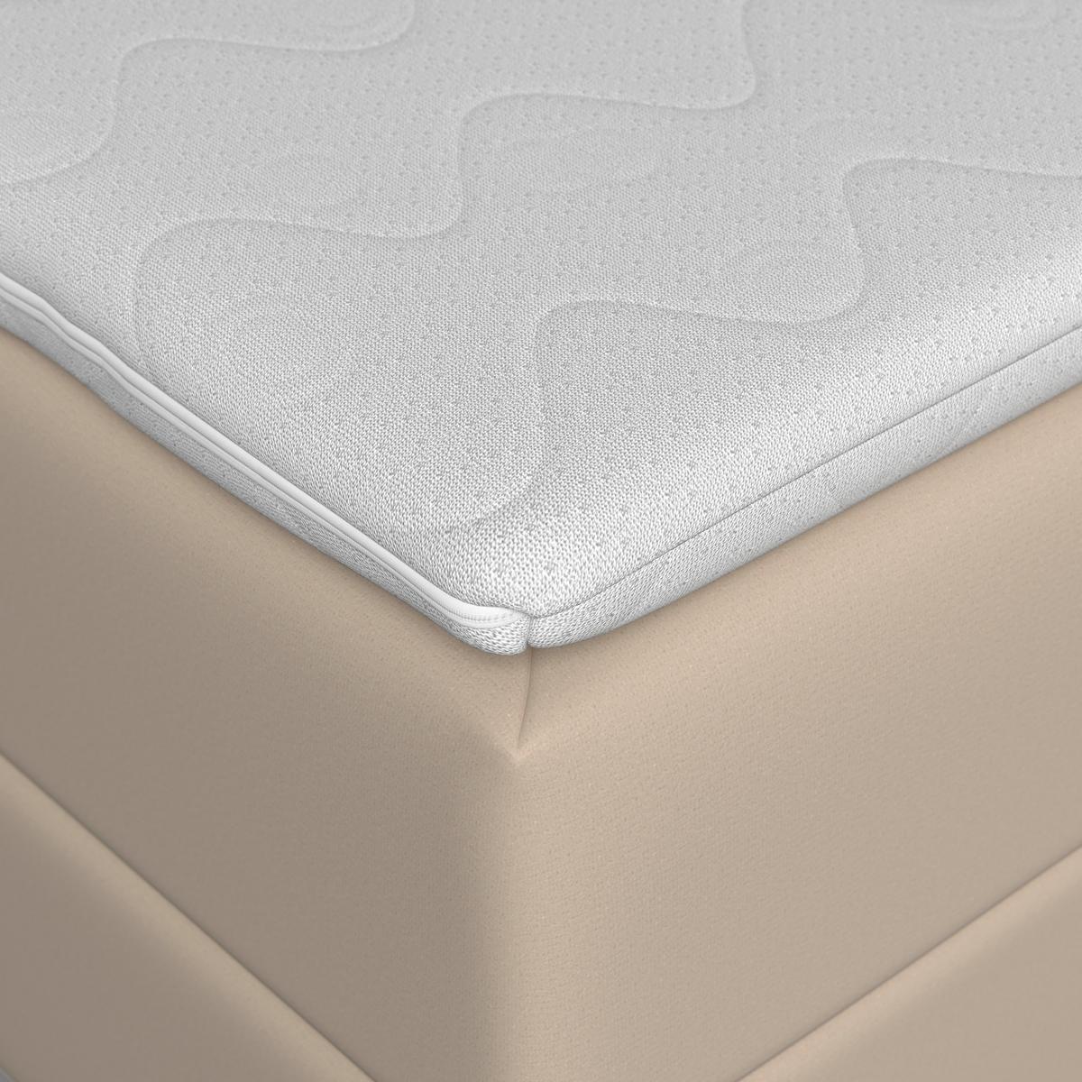 Posteľ boxspring ROMA, béžová, 180x200cm - čierna/béžová, Modern, kov/drevo (180/200cm)