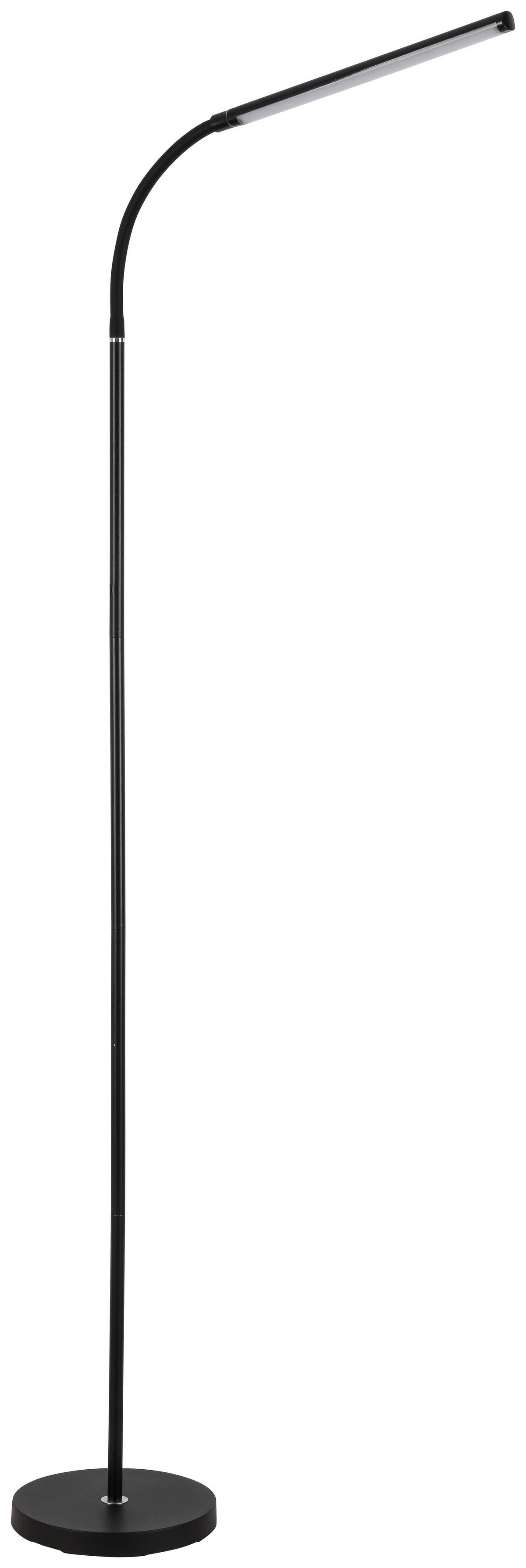 Stehleuchte David Dimmbar Schwarz - Schwarz, Design, Kunststoff/Metall (22/155cm) - Luca Bessoni