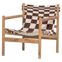 SESSEL Zano Braun/Naturfarben B: 73cm - Braun/Naturfarben, MODERN, Holz/Textil (73/76/67cm) - Livetastic