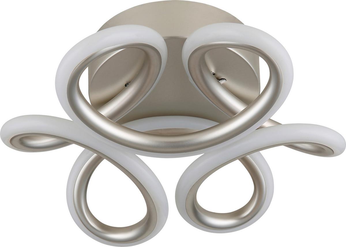 Led-deckenleuchte Christian - Champagner/Opal, Basics, Kunststoff/Metall (77,5/58,5/17,5cm)