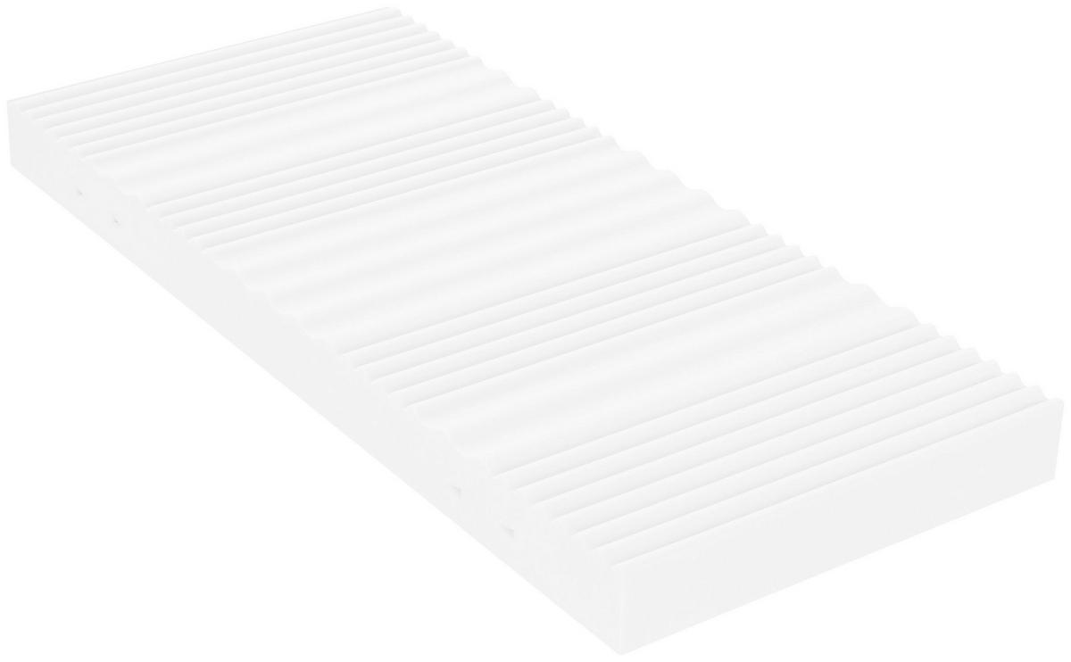MATRACE BARI HARD - bílá, textil (140/190cm)