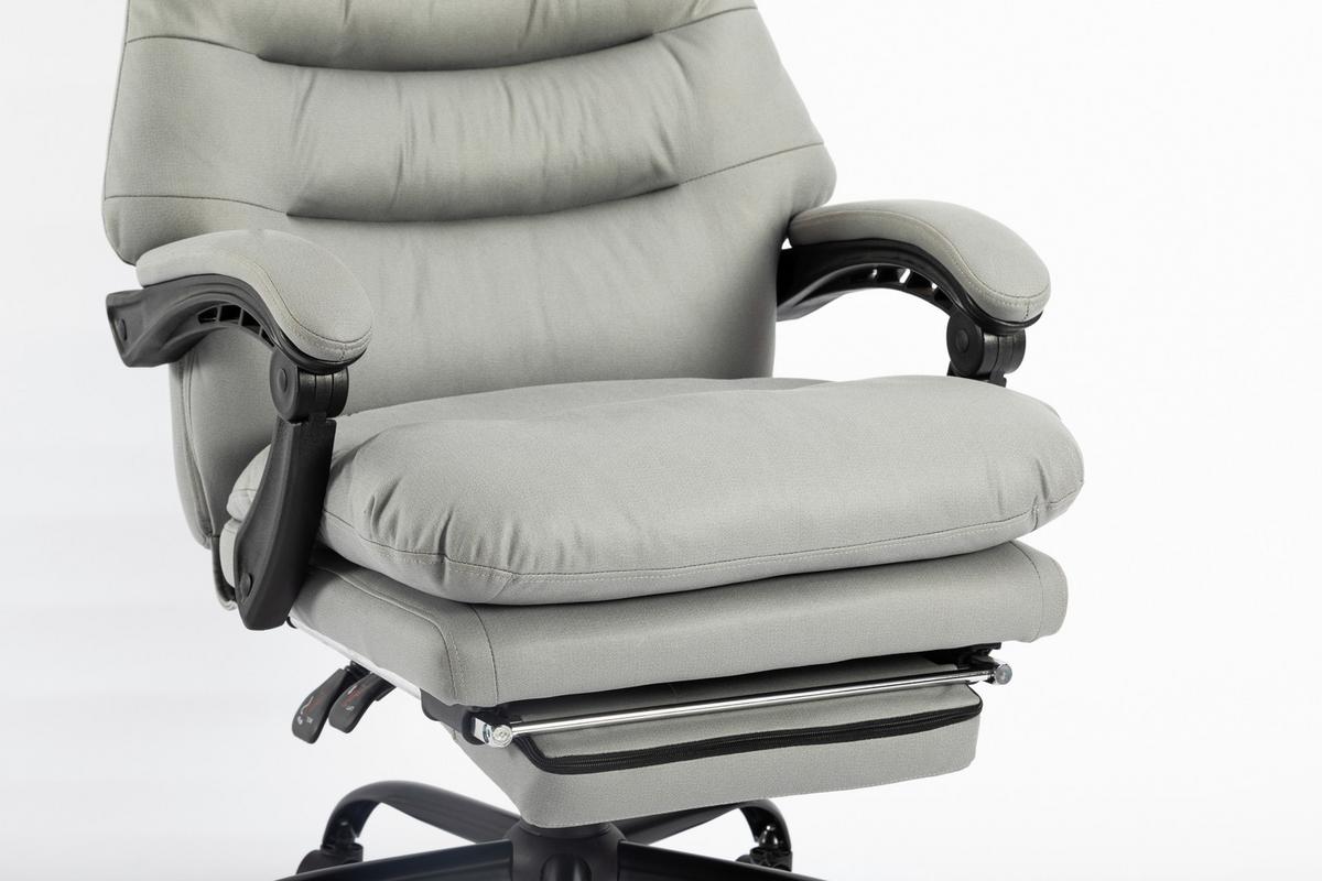 Chefsessel Big Boss mit Armstützen Grau/Schwarz - Schwarz/Grau, MODERN, Kunststoff/Textil (64/114-122/72cm) - MID.YOU