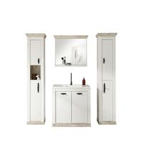 Badezimmer Florenz Pinienfarben B: 205cm - Pinienfarben, Design, Naturmaterialien/Holzwerkstoff (205/200/46cm) - MID.YOU