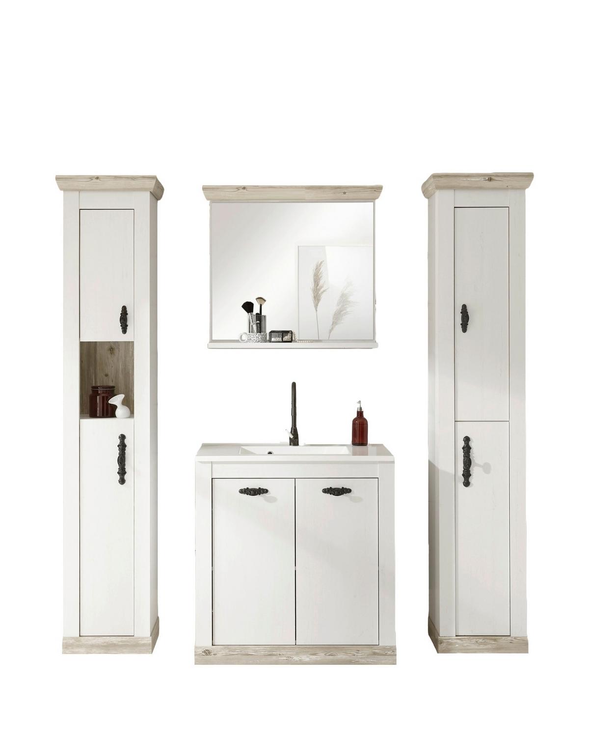 Badezimmer Florenz Pinienfarben B: 205cm - Pinienfarben, Design, Naturmaterialien/Holzwerkstoff (205/200/46cm) - MID.YOU