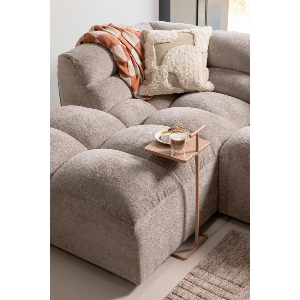 Beistelltisch Toste Altrosa B: 22 cm - Altrosa, Design, Metall (22/22/64cm) - Livetastic