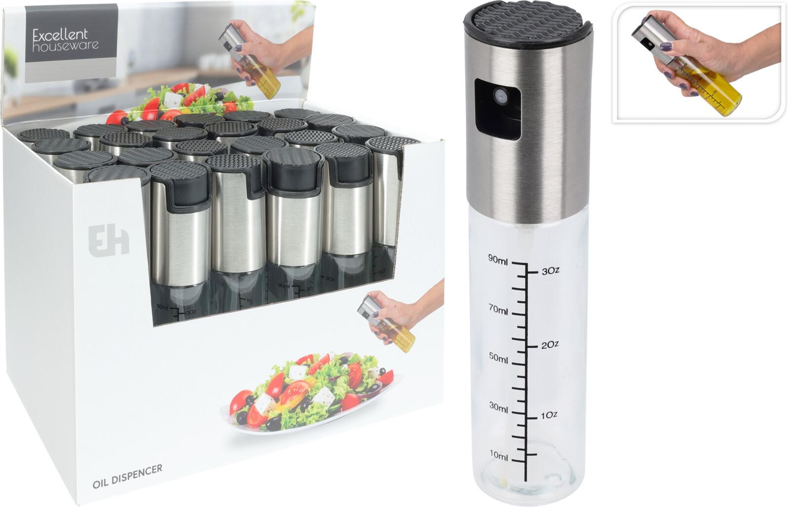 Olajtartó Üveg Spray-el Kb. 100ml - (100ml)