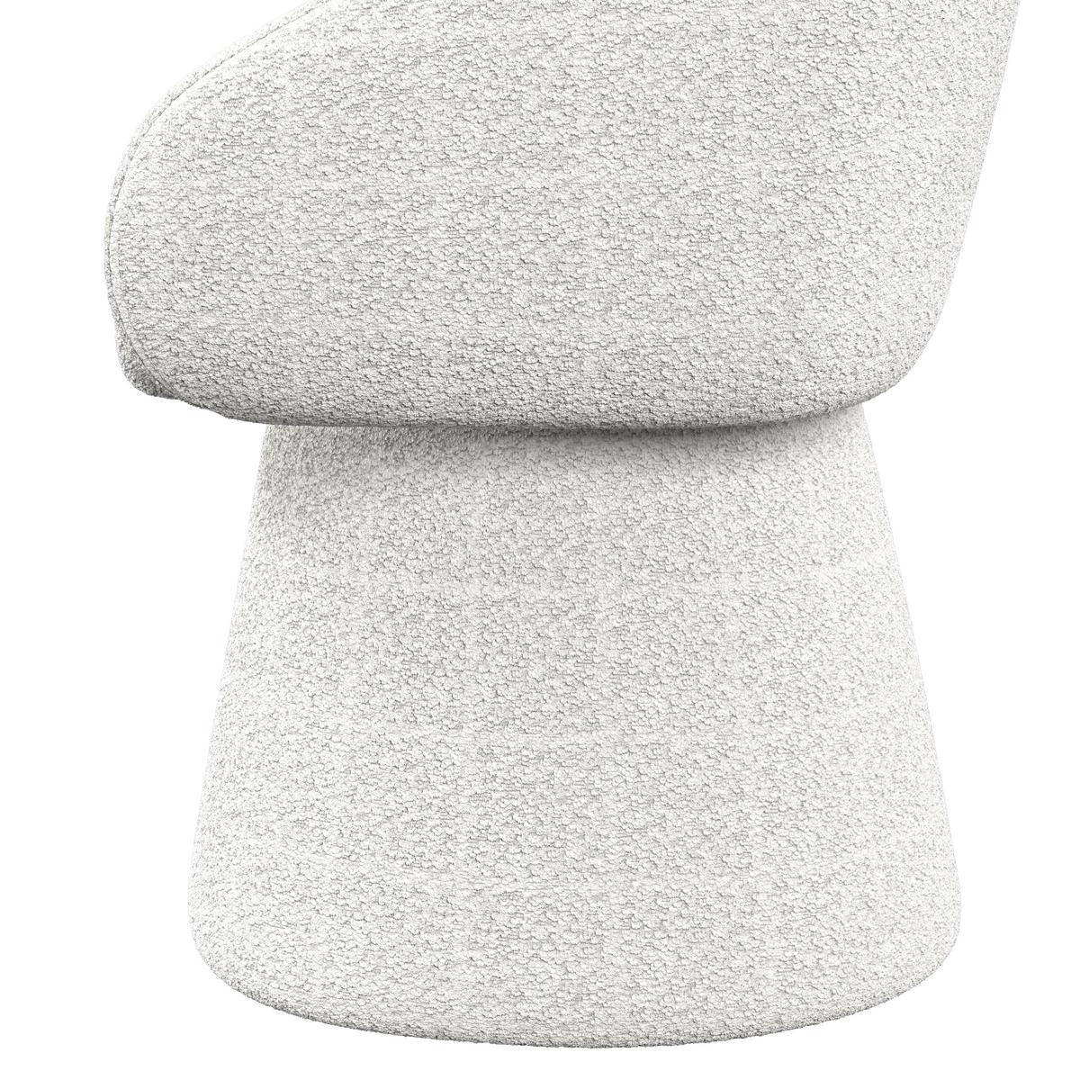 ŽIDLE S PODRUČKAMI MAIA - bílá, Moderní, kov/textil (60/84,5/59cm) - Bessagi Home