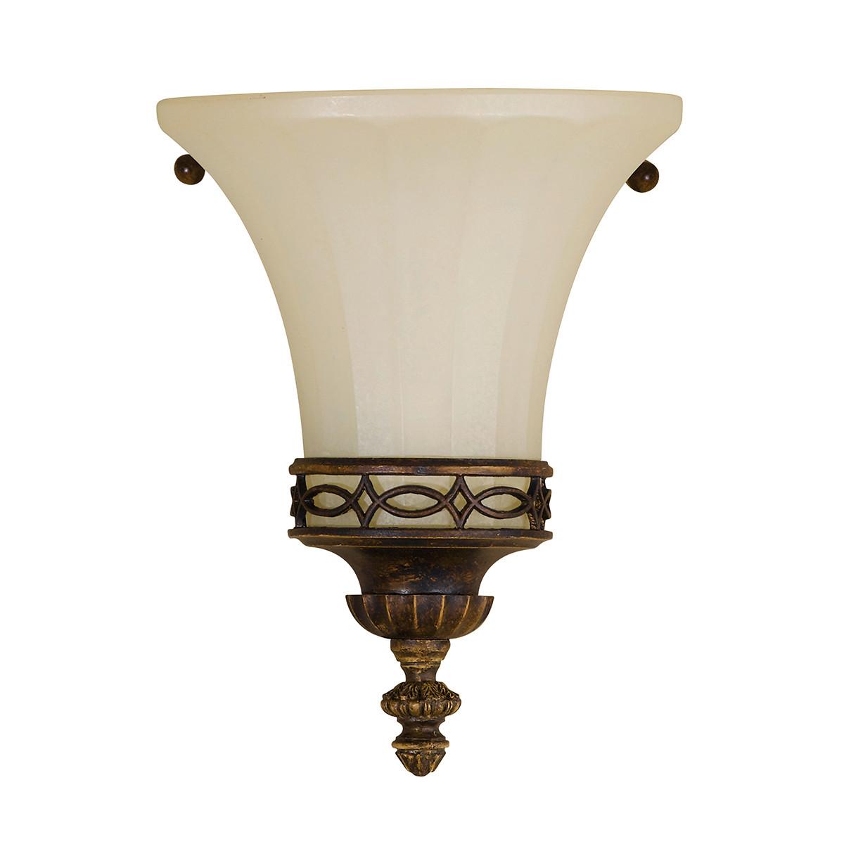 WANDLEUCHTE FE-DRAWING-ROOM-WU2 - Braun, KONVENTIONELL, Metall (17.5/22.9/10.2cm) - Elstead Lighting