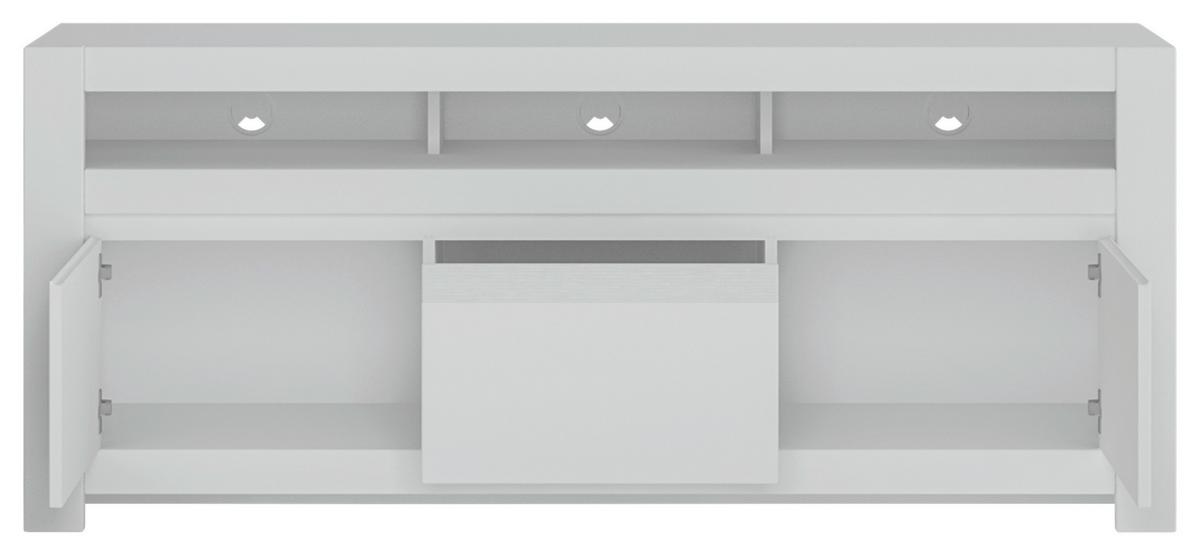 TV komoda NOVI barva bílá - bílá, Moderní, kompozitní dřevo (153,4/65/42,2cm) - Premium Living