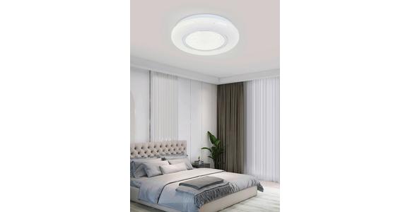 Led-deckenleuchte Elma - Chromfarben/Weiß, MODERN, Kunststoff/Metall (26/5,5cm) - Luca Bessoni