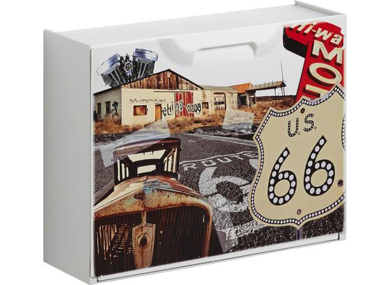 Schuhkipper Route 66/ 2 - Rot/Creme, MODERN, Kunststoff (51/40,1/17,3cm) Schuhkipper Route 66/ 2 - Rot/Creme, MODERN, Kunststoff (51/40,1/17,3cm)