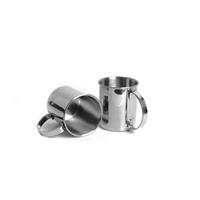 Becherset Ew-mm-1001 - Silberfarben, Basics, Metall (16,2/11,4/11,3cm) - Echtwerk