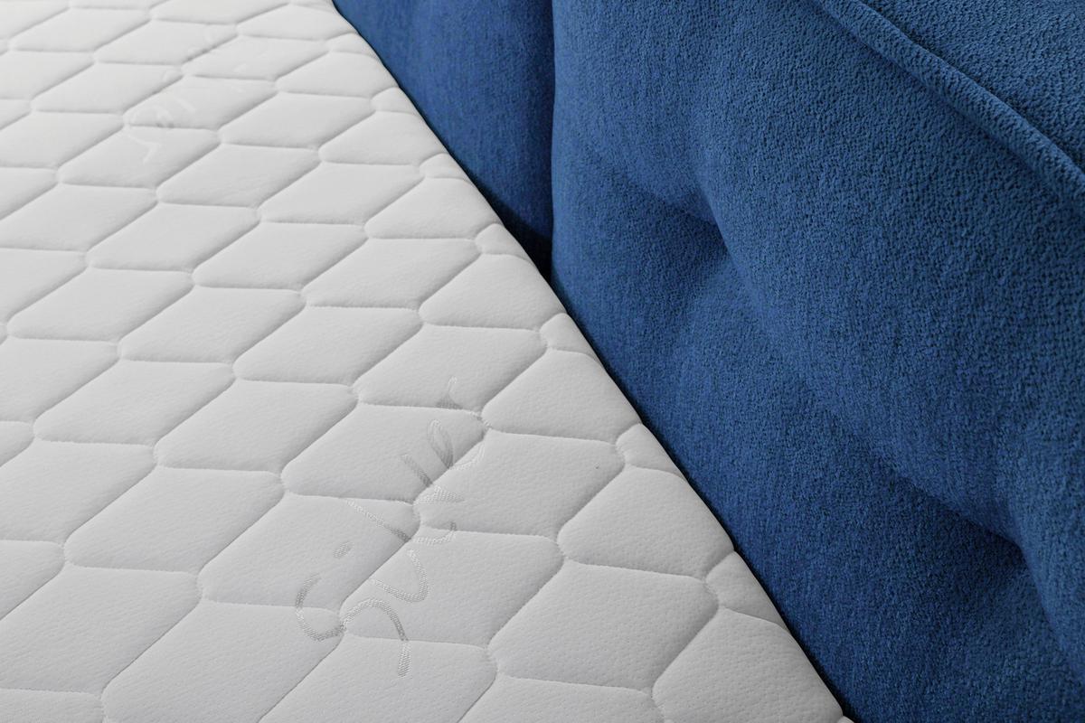 Polsterbett Mit Lattenrost Lacjo Blau 180x200 Cm - Blau/Beige, LIFESTYLE, Holz/Holzwerkstoff (180/200cm) - Livetastic