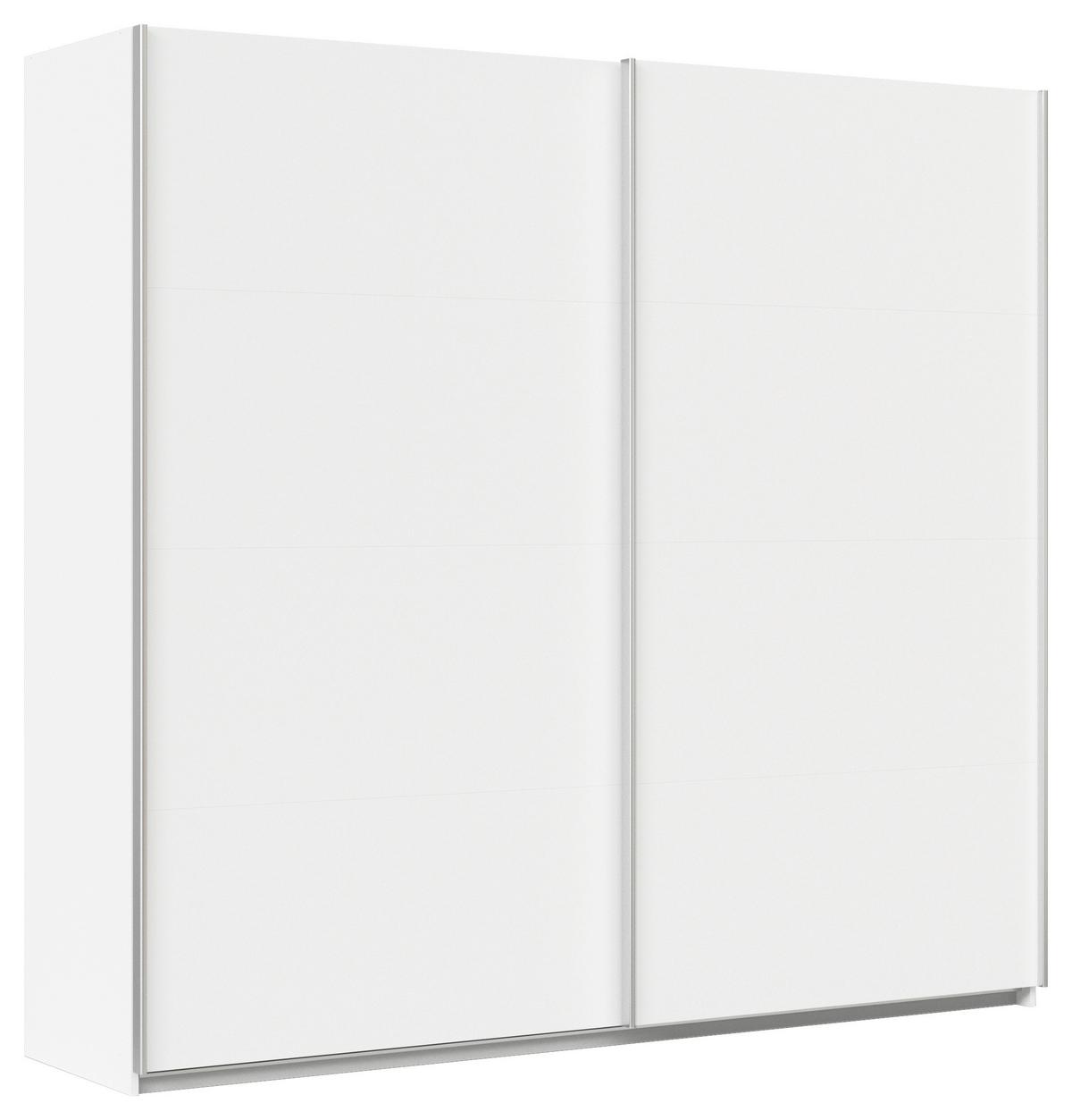 Schwebetürenschrank B: 181cm Feldkirch Alpinweiß - Weiß, MODERN, Holzwerkstoff (225/210/62cm)