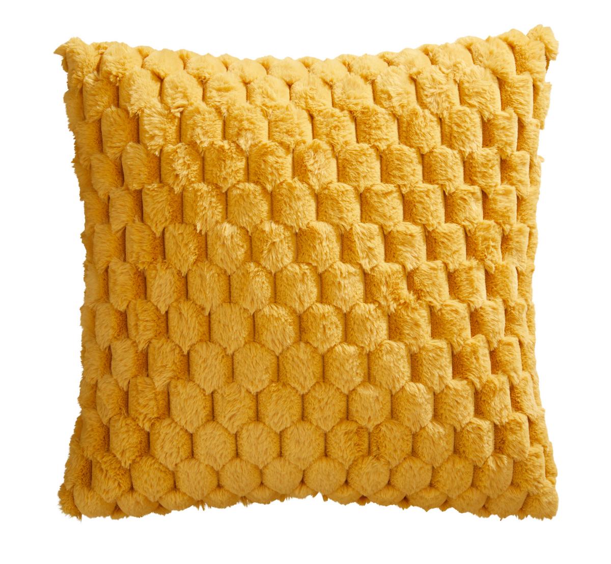 Fellkissen Levi - Honig, MODERN, Textil (45/45cm) - Luca Bessoni