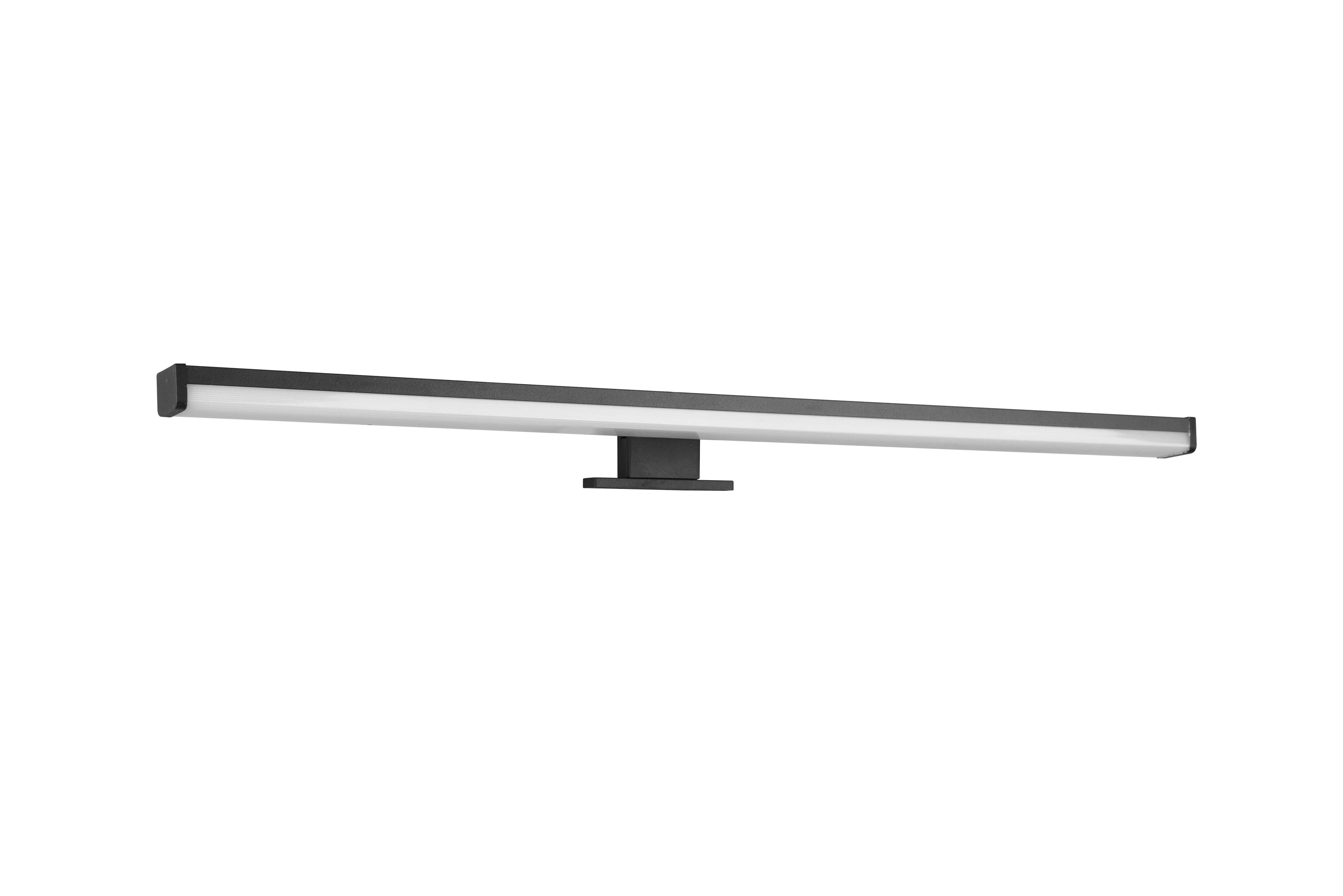 LED-Wandleuchte Lino 1-Flammig, Schmal - Schwarz, Basics, Kunststoff (60/6cm) - Trio Leuchten