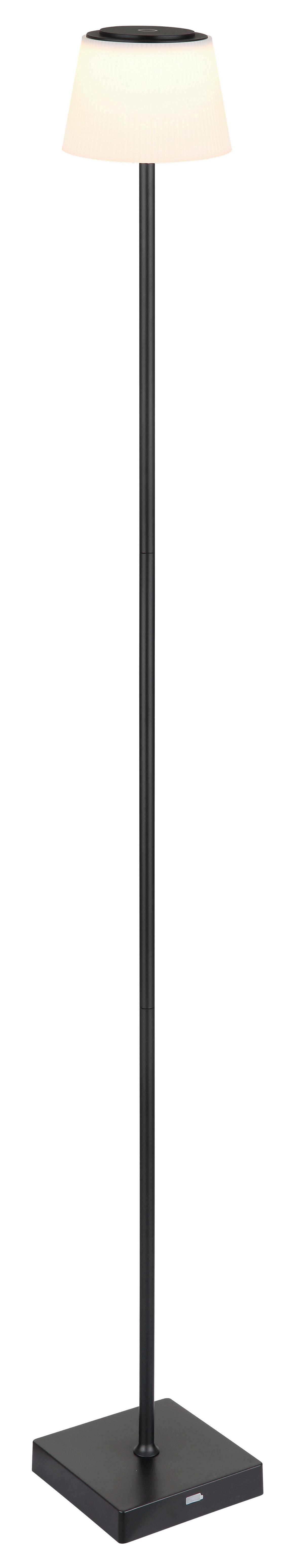Akku-Stehleuchte 58434sb - Schwarz/Weiß, Design, Kunststoff/Metall (14/14/120cm) - Globo