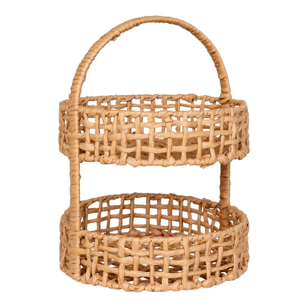 Dekokorb Anadia Braun B: 29 Cm - Braun, Design, Papier/Metall (29/39/29cm)