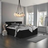 Boxspringová posteľ LUCY 180x200, tmavosivá - tmavosivá, Modern, drevo/kompozitné drevo (180/200cm) - Bessagi Home