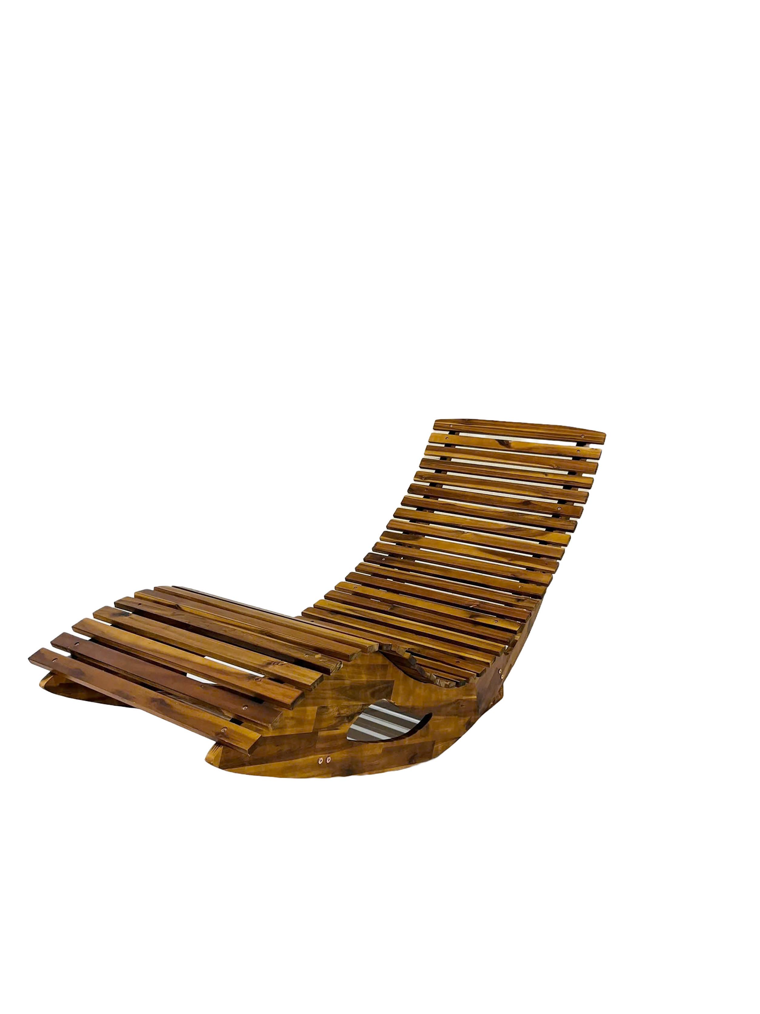 Schaukelliege Ph-Aca-El - Akaziefarben, Basics, Holz (156/60/72cm)