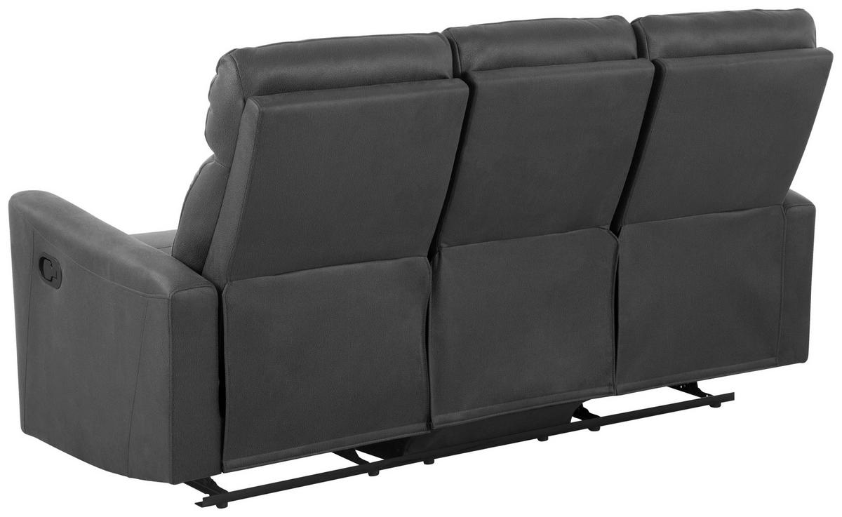 3-sitzer-sofa Aureli Schwarz B: 186,5 Cm - Schwarz, Basics, Holz/Textil (186,5/102,5/92,5cm) - Livetastic