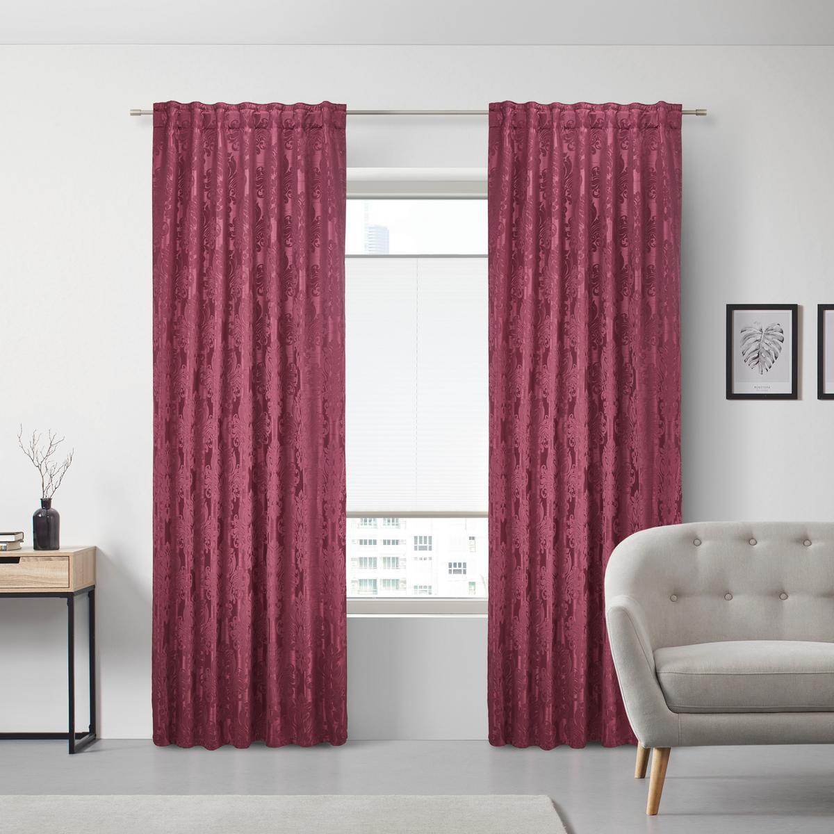 Hotový závěs Charles, 140x245cm, bordová - bordeaux, Lifestyle, textil (140/245cm) - Modern Living