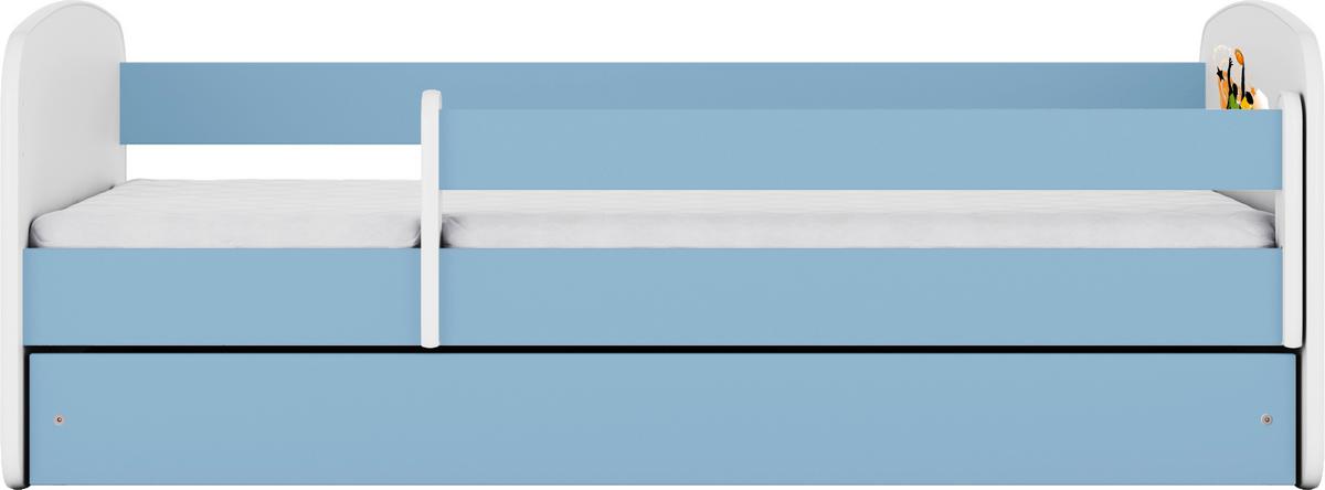 Kinder-/Juniorbett Babydreams inkl. Matratze 80x160 - Blau/Birkefarben, MODERN, Holz/Holzwerkstoff (80/160cm) - MID.YOU