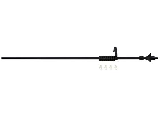 Rundstangengarnitur Paul - Schwarz, KONVENTIONELL, Metall (130cm) - Ombra Rundstangengarnitur Paul - Schwarz, KONVENTIONELL, Metall (130cm) - Ombra