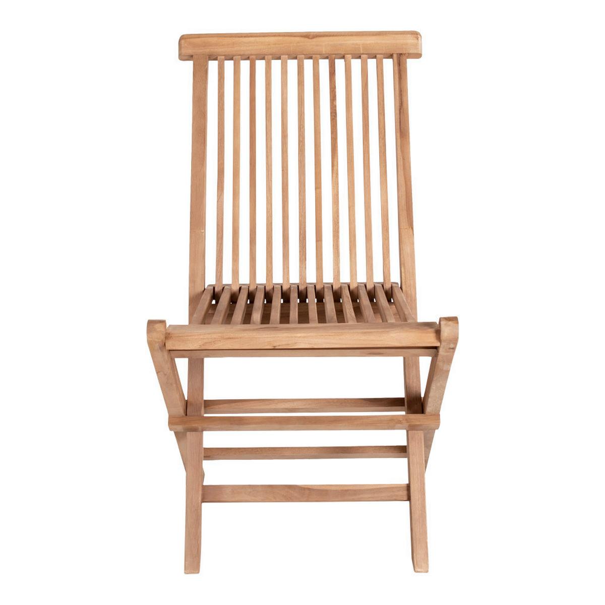 GARTENSTUHL-SET Toledo Braun B: 46 cm - Teakfarben, MODERN, Holz (46/89/62cm) - Gardenson