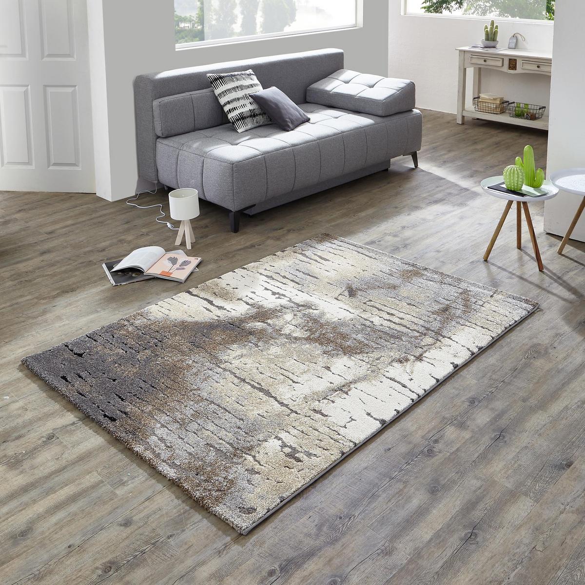 Webteppich Timber - Dunkelgrau/Anthrazit, Design, Textil (200/290cm) - WECON HOME