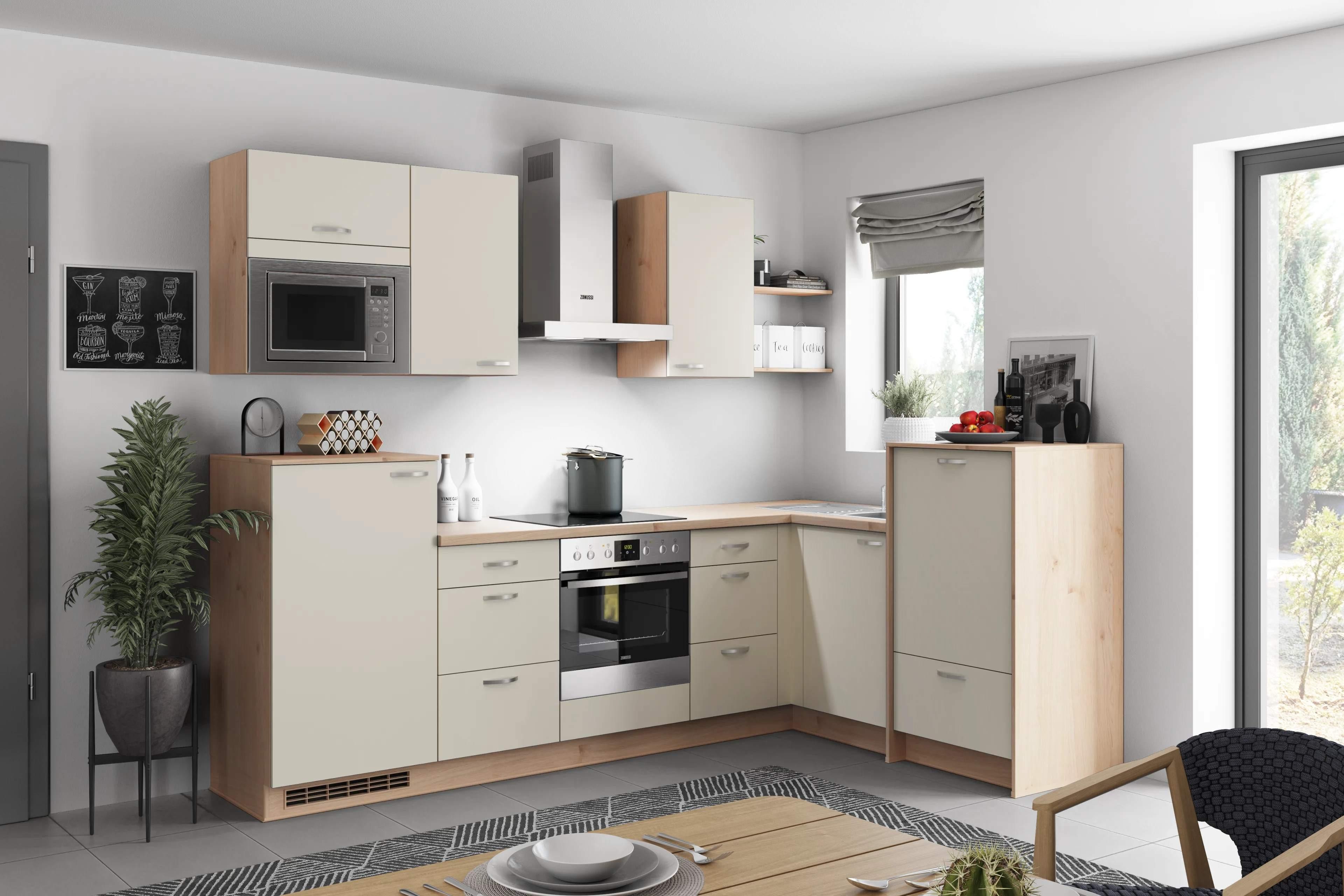 Eckküche Win - Wildeiche/Magnolie, MODERN, Holzwerkstoff (280/178cm) - Express