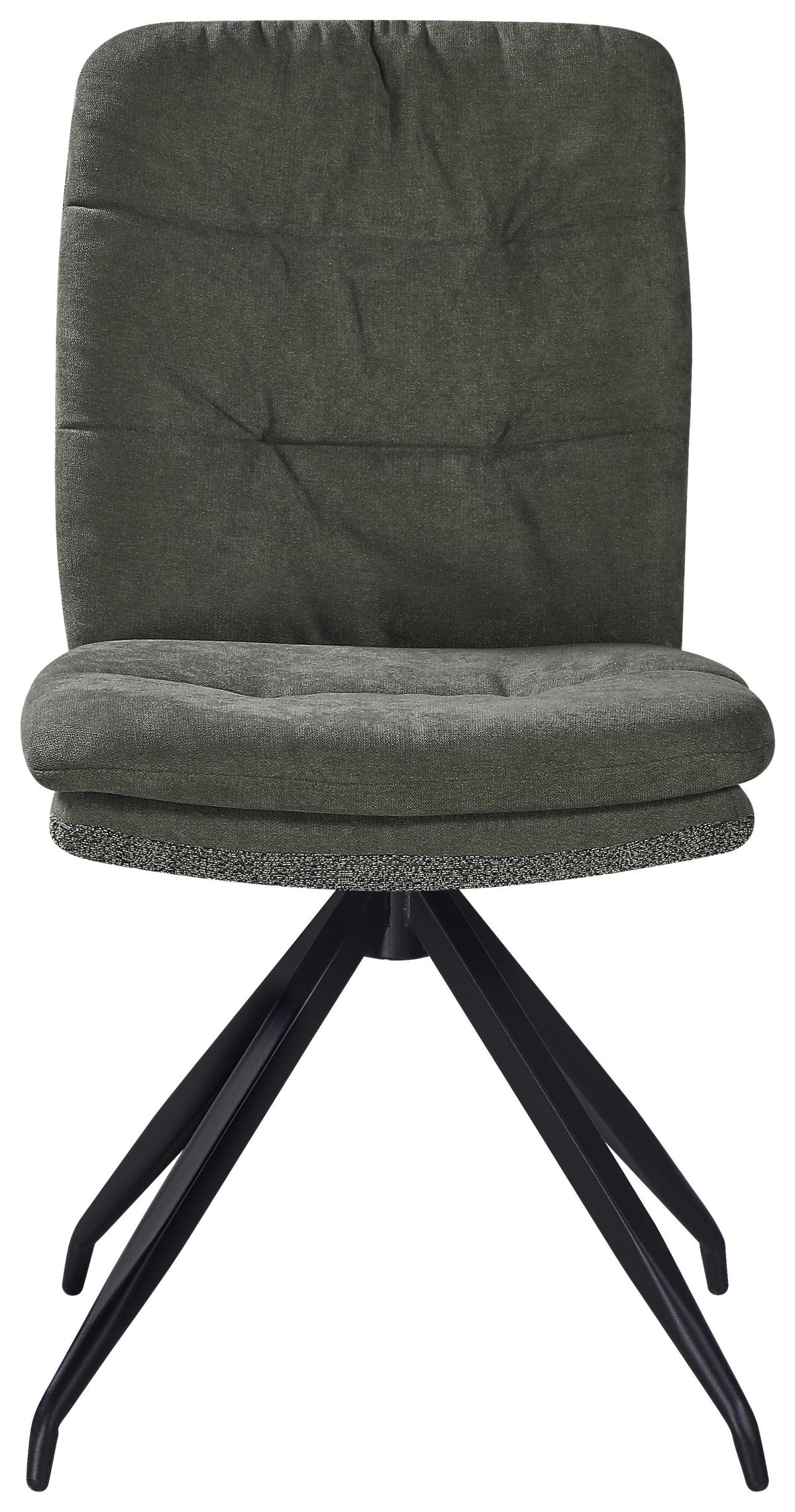 ŽIDLE NOVA - černá/zelená, Moderní, kov/textil (48/89/67cm) - Premium Living