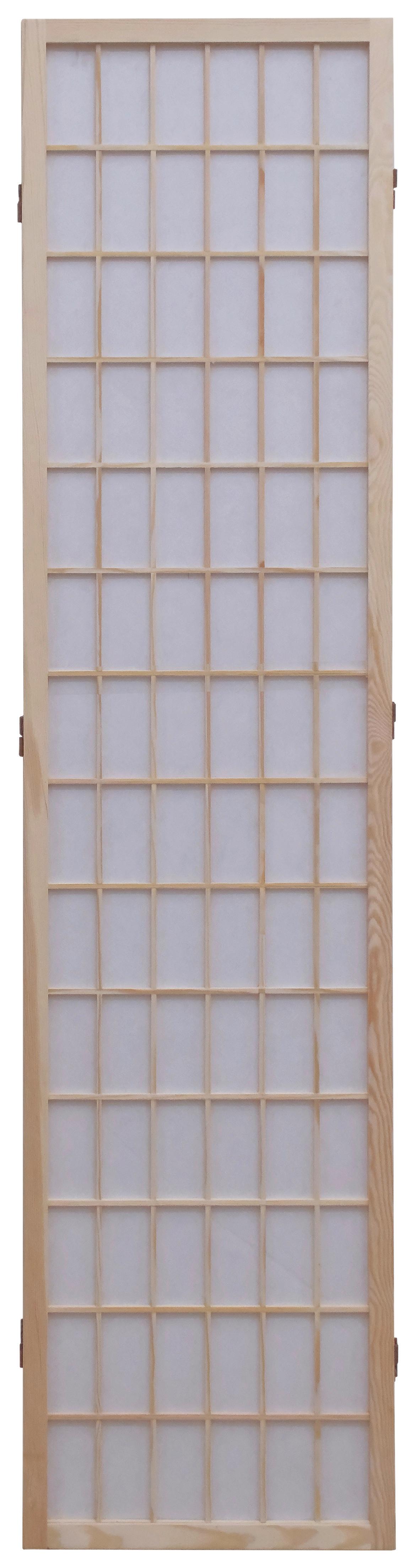 Paravent Naomi 3 - Naturfarben/Weiß, MODERN, Holz/Textil (130/179/2cm)