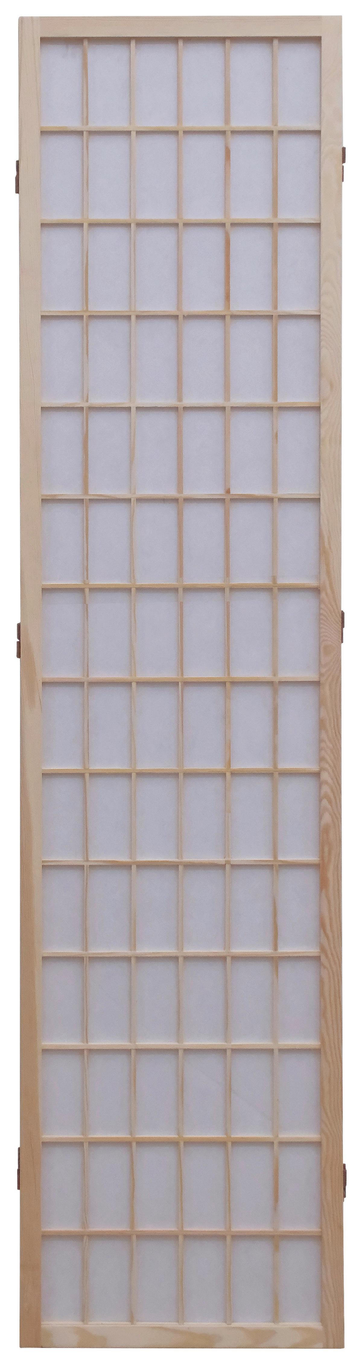 Paravent Naomi 3 - Naturfarben/Weiß, MODERN, Holz/Textil (130/179/2cm)