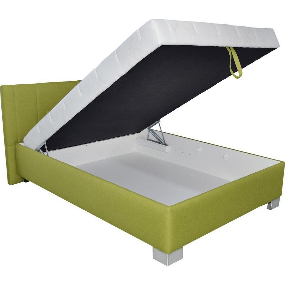 čalúnená posteľ Stilo 120/200cm,zelená, zelená, 149 cm, 97 cm, 214 cm