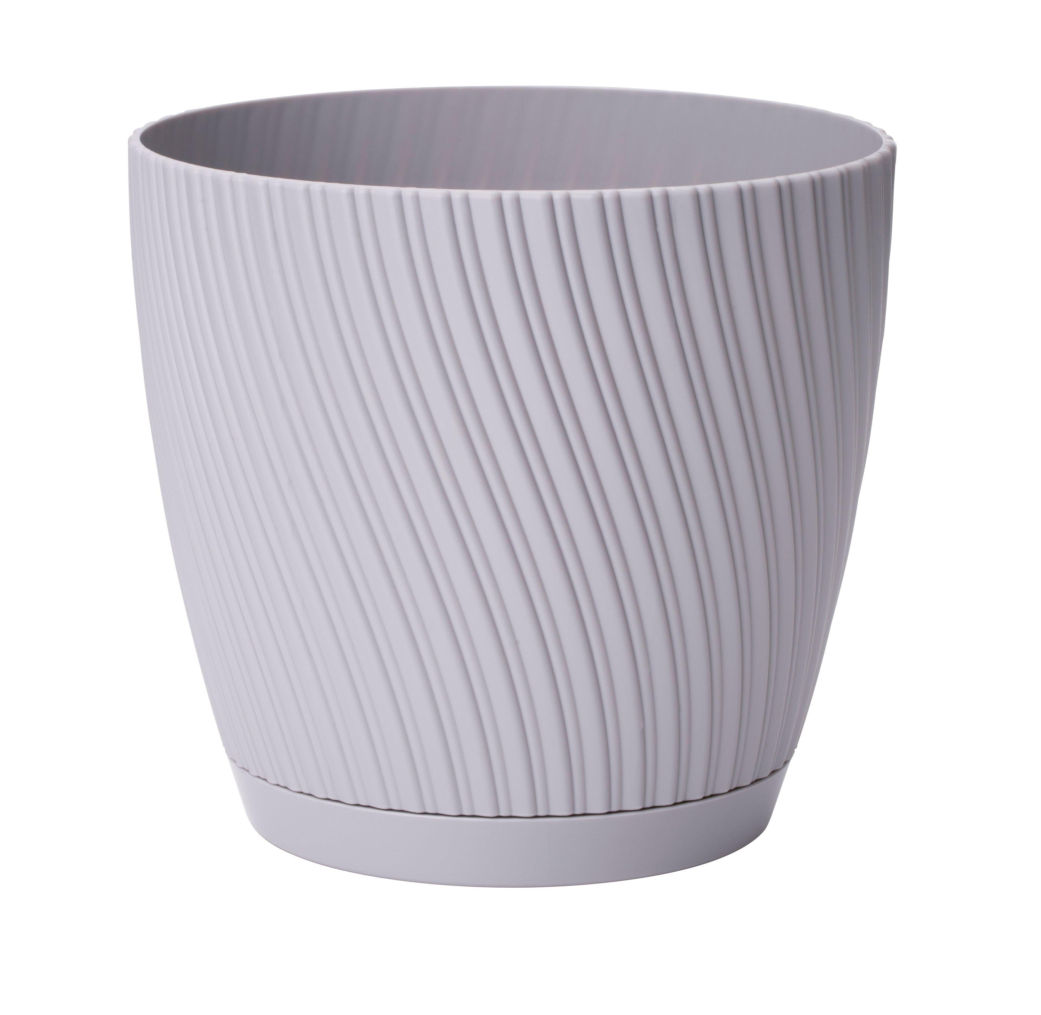 Obal na květináč MIRA COMPLETE ECO 15 - šedá, Konvenční, plast (14,8/13,7cm) - Mömax
