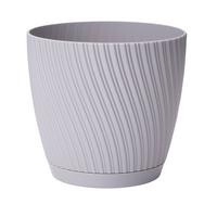 Obal na květináč MIRA COMPLETE ECO 15 - šedá, Konvenční, plast (14,8/13,7cm) - Mömax