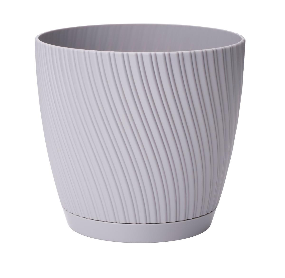 Obal na květináč MIRA COMPLETE ECO 15 - šedá, Konvenční, plast (14,8/13,7cm) - Mömax