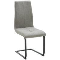 Schwingstuhl Tristan Grau/Schwarz Gepolstert - Schwarz/Grau, MODERN, Holz/Textil (41/102/58cm) - James Wood
