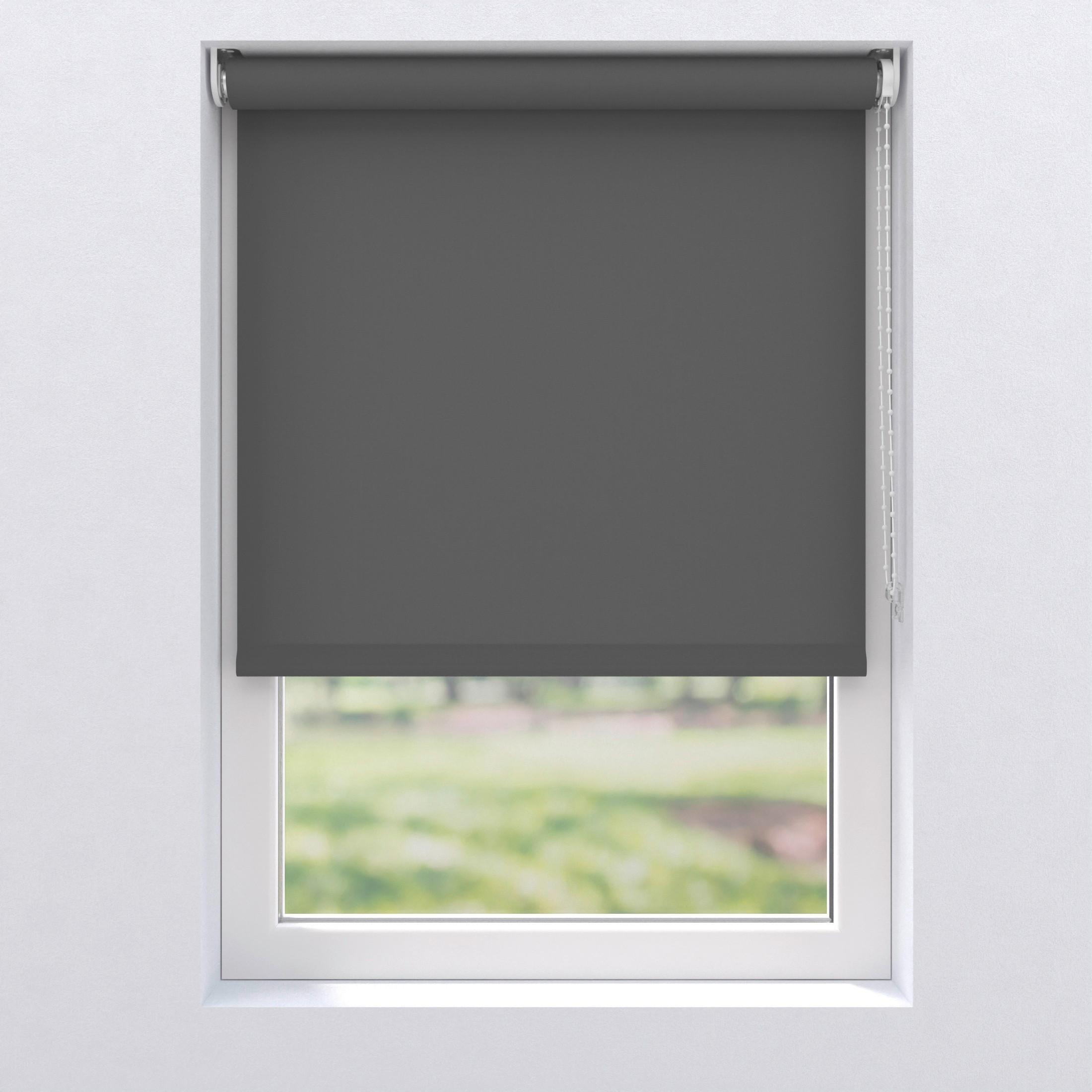 Rollo 120x190 cm mit Kettenzug - Anthrazit, Basics, Kunststoff (120/190cm)