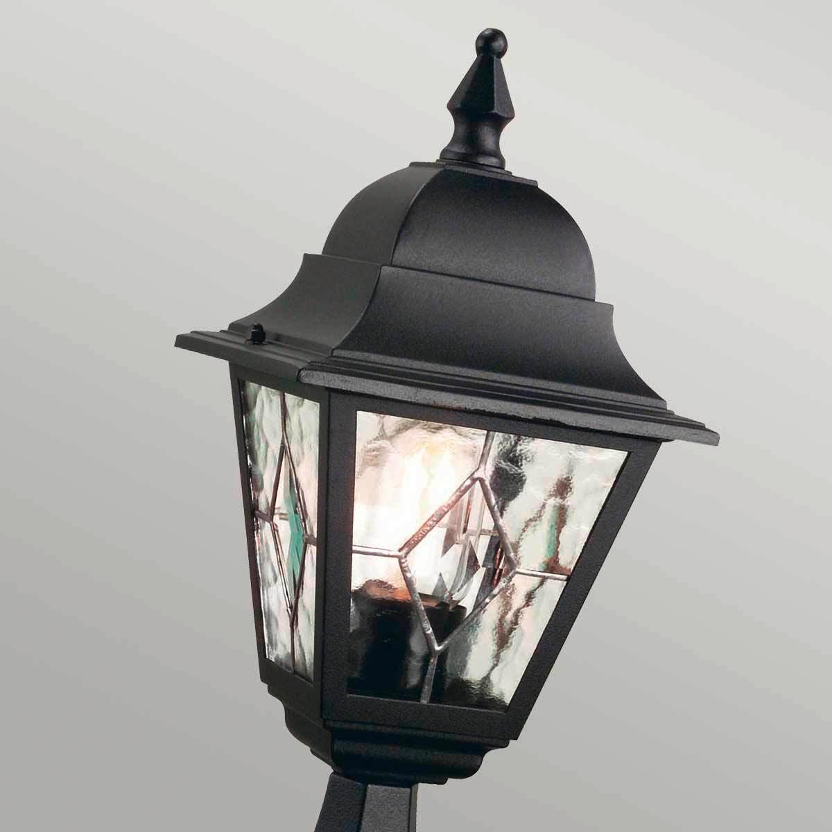 Wegeleuchte Nr3-Blk - Schwarz, KONVENTIONELL, Glas/Metall (44/18,4/18,4cm) - Elstead Lighting