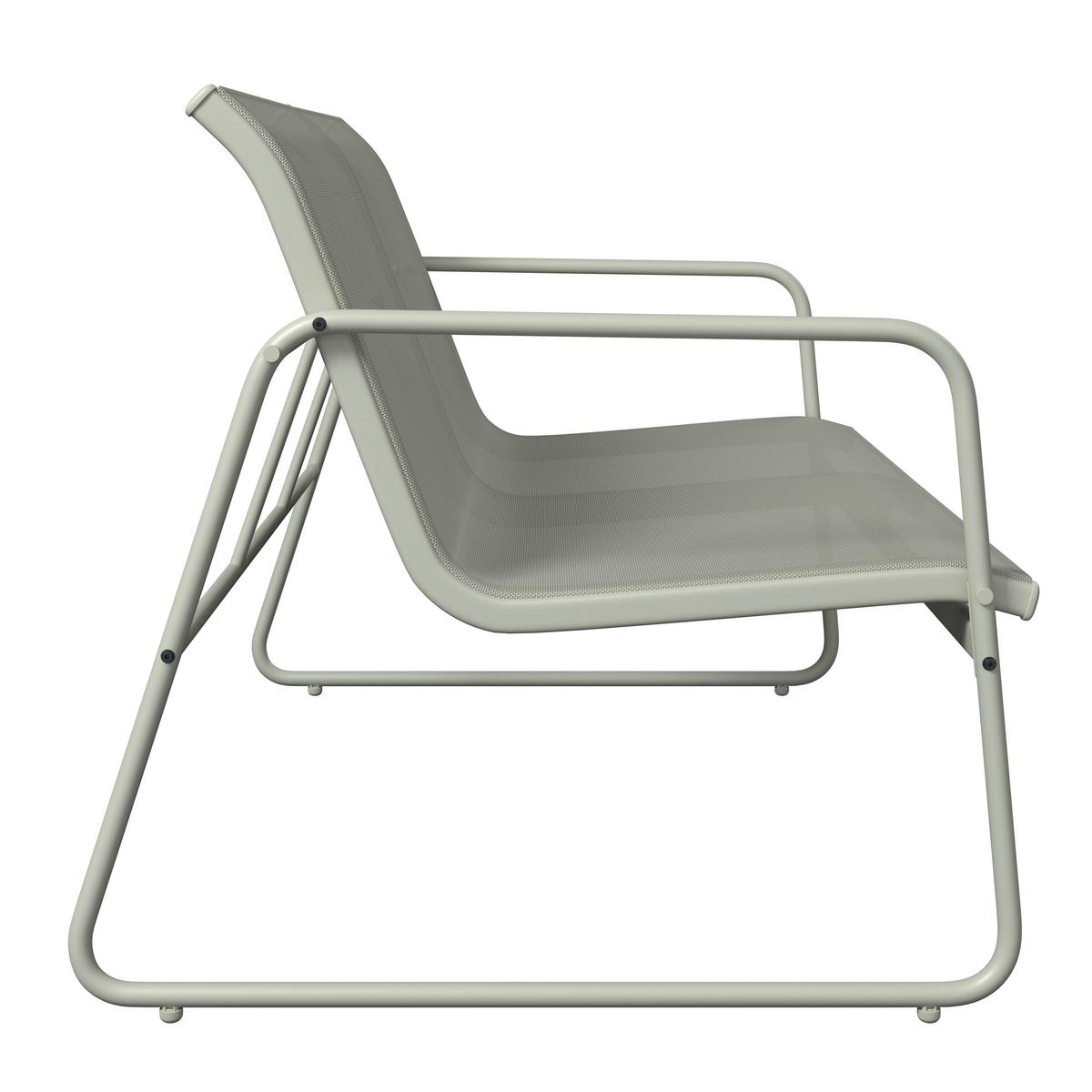 SÚPRAVA ZÁHRADNÉHO NÁBYTKU ALIN 2 - šalviovozelená, Basics, kov/textil - Mömax