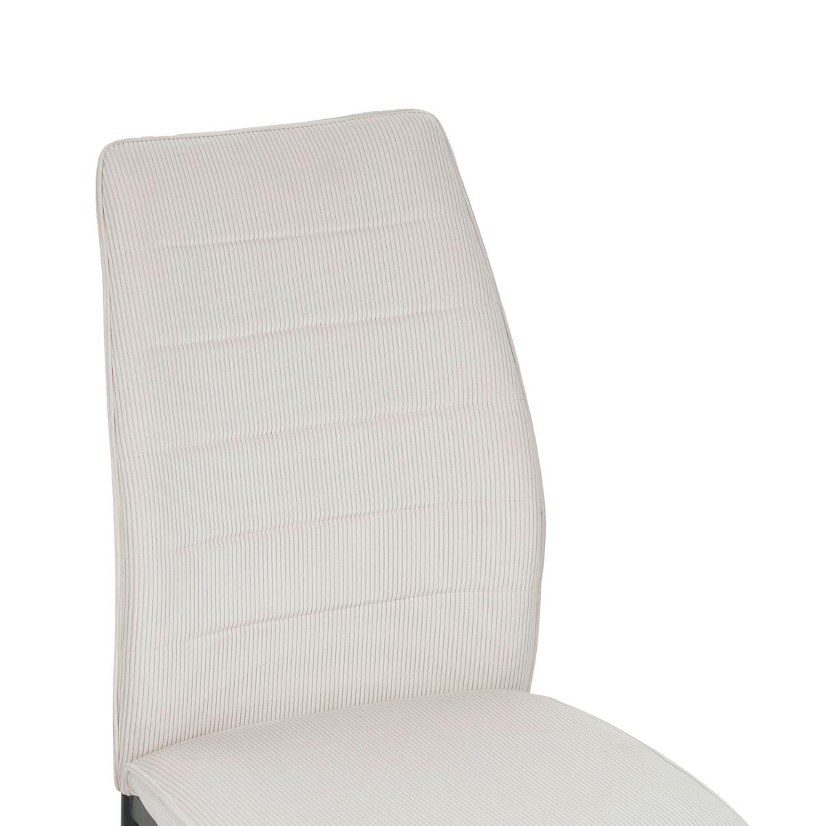 Stuhl Ratford - Beige/Schwarz, LIFESTYLE, Textil/Metall (44/96/58cm) - Livetastic