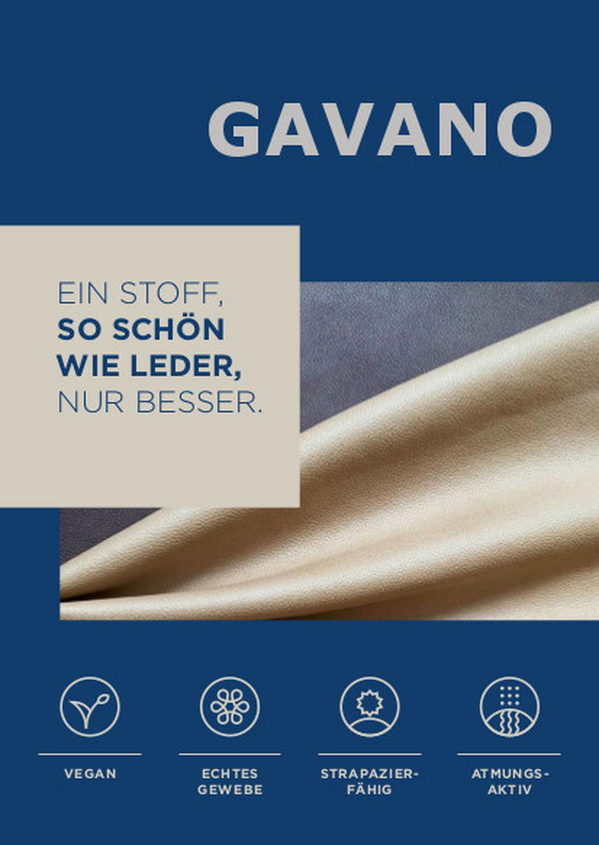 2,5 Sitzer Sofa Baggio Cognac B: 196 Cm - Cognac/Schwarz, MODERN, Textil (196/94/103cm) - Livetastic