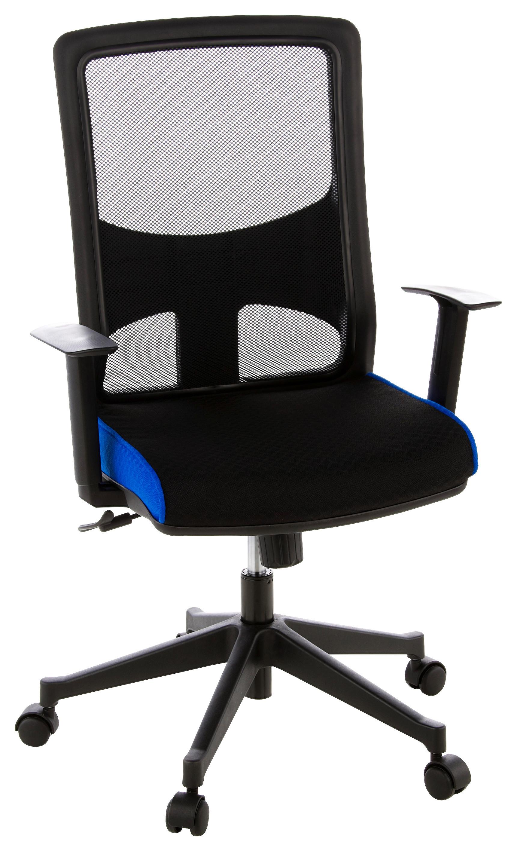 Drehstuhl Lavita Blau/Schwarz