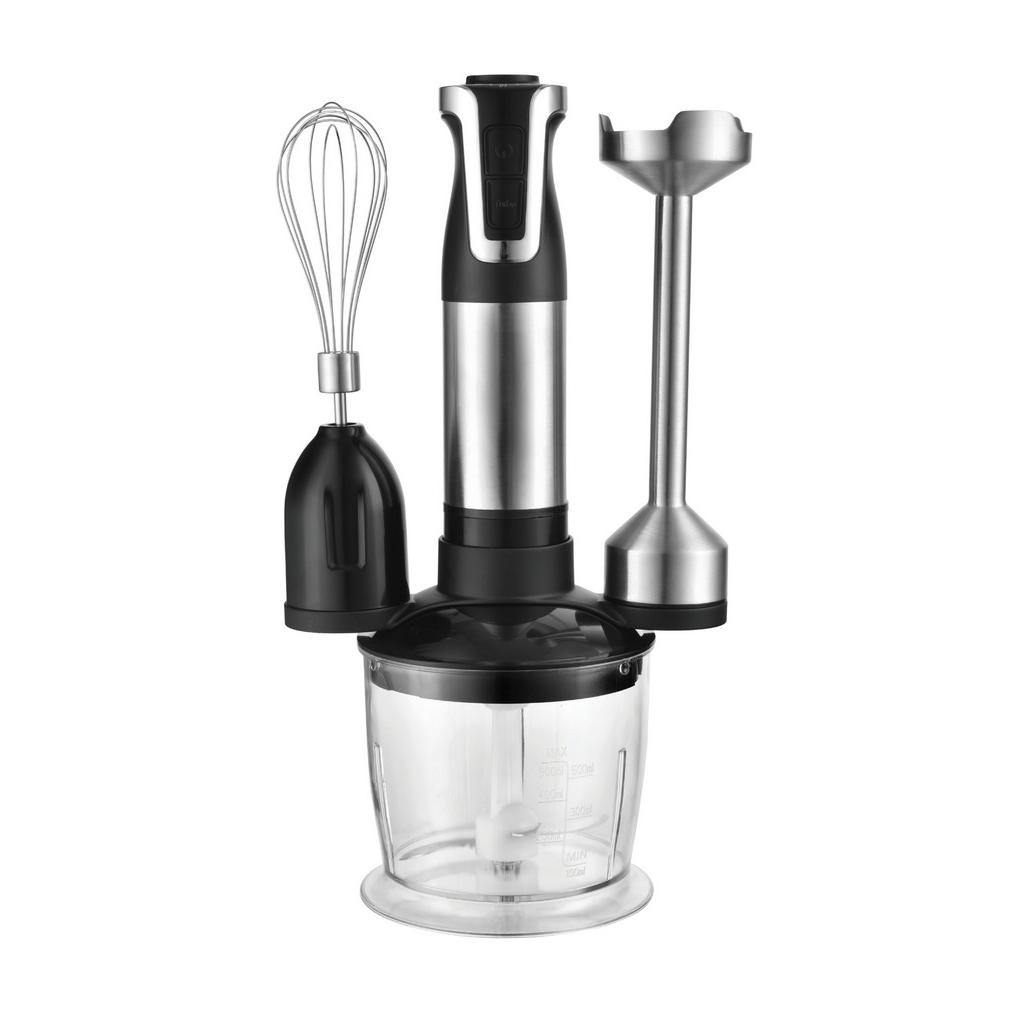 Stabmixer-Set Gusteau Schwarz/ Edelstahl 800W 4-teilig